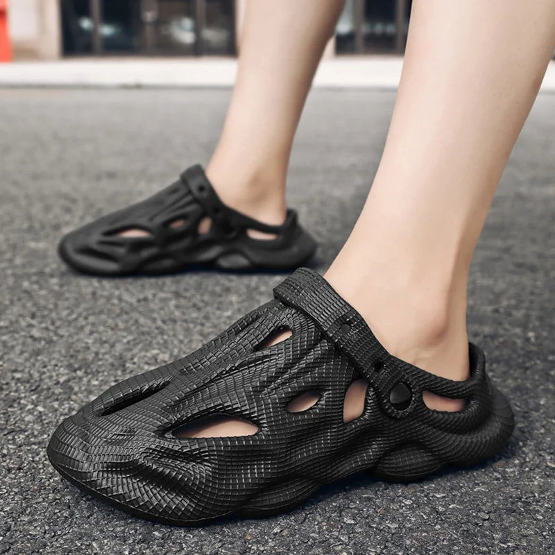 Comwarm Men's Summer Slippers Fashion Outdoor Lightweight Beach Sandals New Soft Sole Breathable Slides Casual House Flip Flops TAVEN System LLC