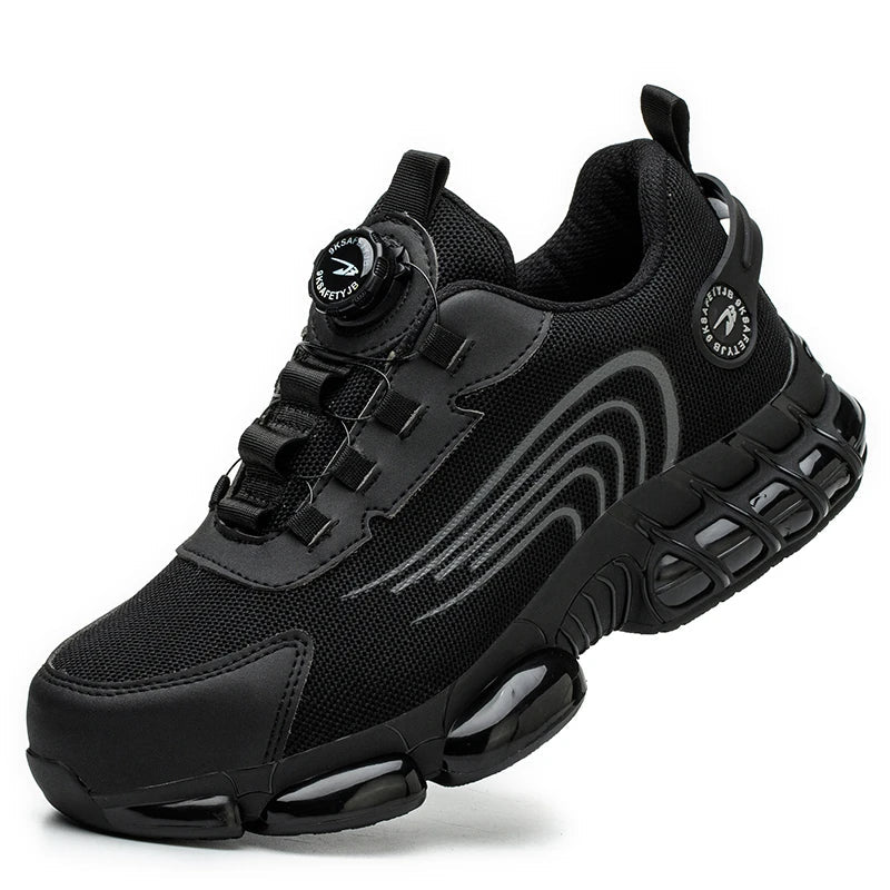 Unisex Rotating Button Safety Shoes Men For Work Sneakers Shoes Puncture-Proof Protective Women Shoes Steel Toe Work Boots TAVEN System LLC
