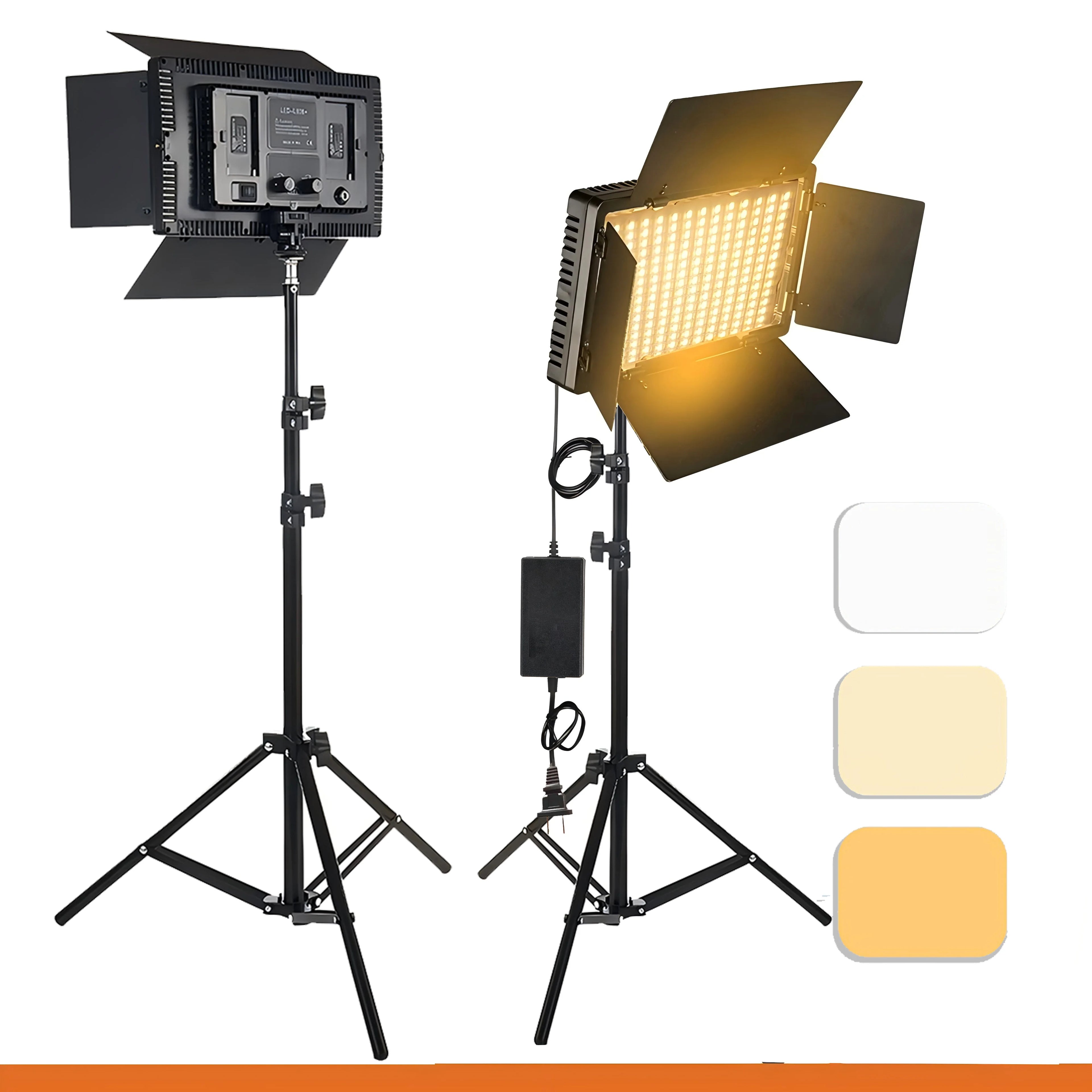 LED Photo Studio Light Video Studio Light With Dimmable for Game Live Video Lighting Portable Video Recording Photography Lamp TAVEN System LLC