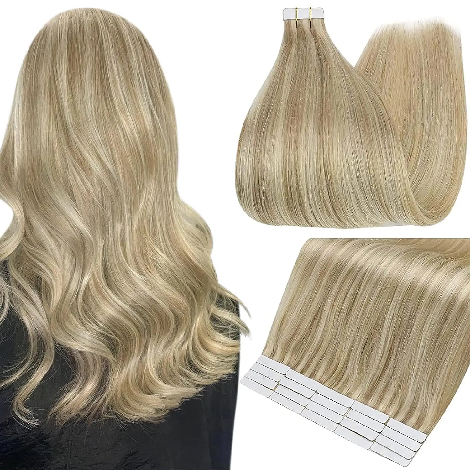 Shine Remy Straight Tape In Human Hair Extensions