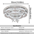 Crystal Ceiling Lamp Led Chandelier Modern Penadant Lighting Fixture For Living Dining Room Bedroom Decorate Lustre RC Dimmable TAVEN System LLC