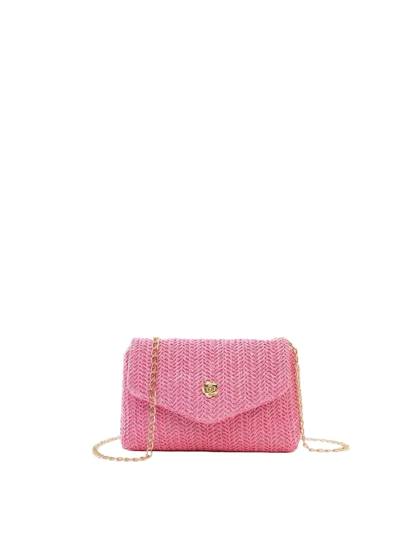 Mini Straw Look Flap Chain Crossbody Bag Women Phone Shoulder Purse TAVEN System LLC