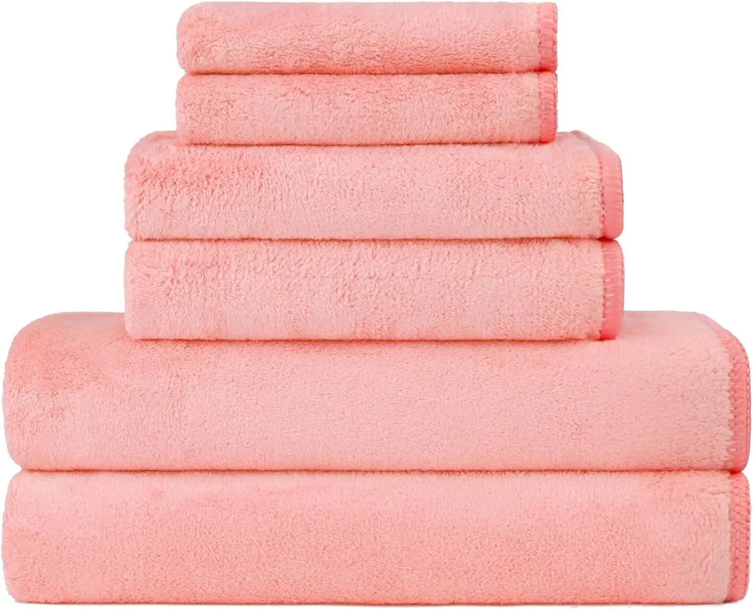 Bath Towels Pack of 2(27'' x 54'') - Soft Feel, Highly Absorbent, Quick Drying Microfiber for Body, Sport, Yoga, SPA, Fitness - TAVEN System LLC