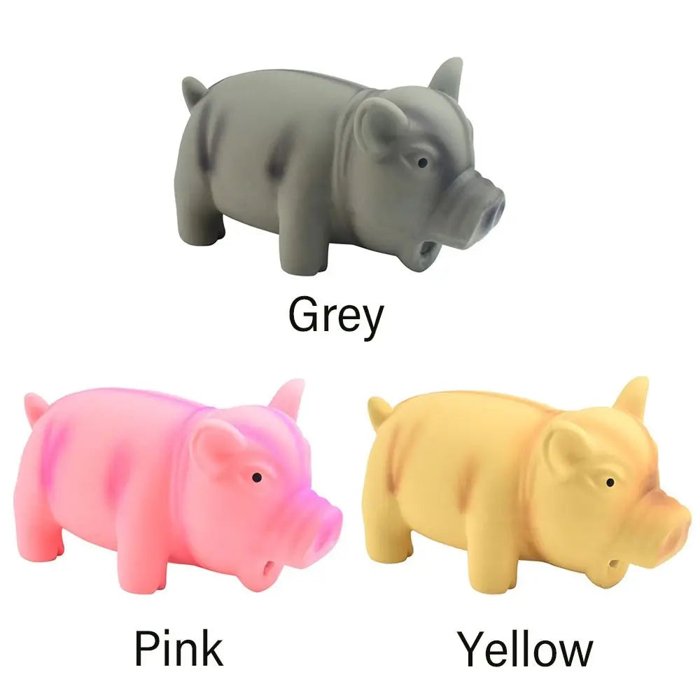 1PC Rubber Sound Pig Grunting Squeak Latex Pet Chew Toys for Dog Squeaker Chew Training Puppy Supplies Pet Products TAVEN System LLC