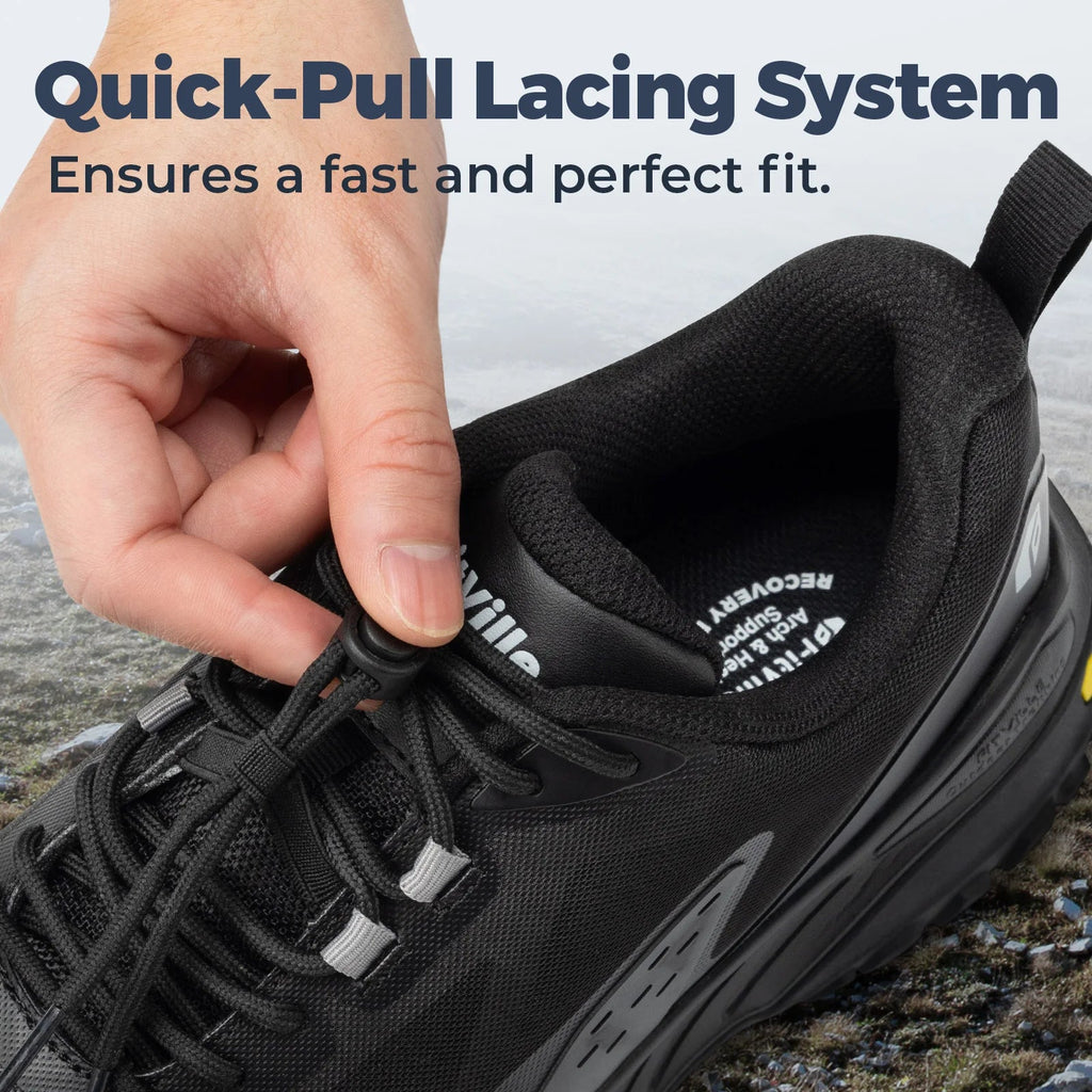 FitVille men's wide hiking shoes with arch support and grip sole