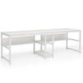 Tribesigns 78.7 Inch Two Person Computer Desk with Bookshelf TAVEN System LLC