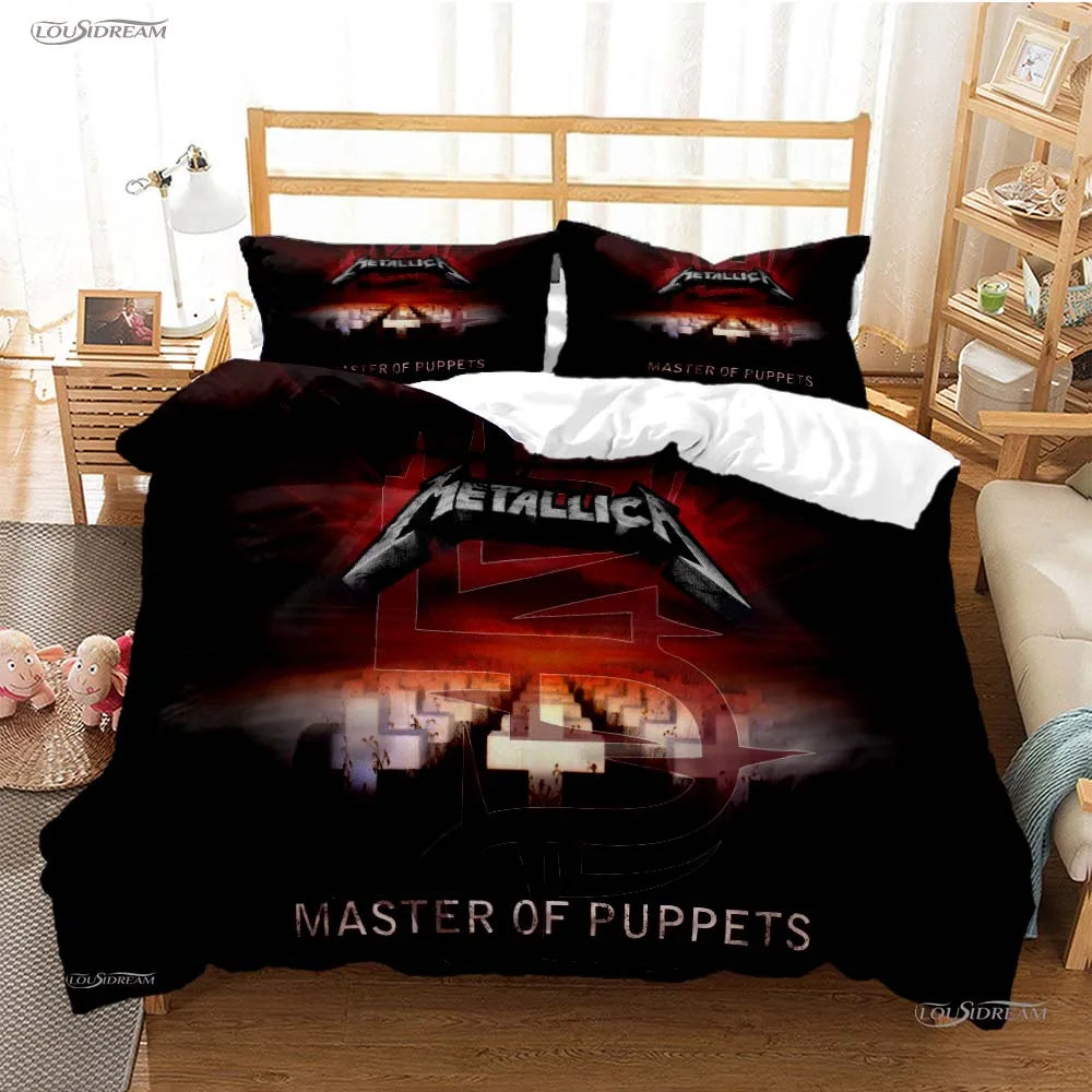 Heavy Metal Music Casal All Season Duvet Cover Comforter Bedding Sets Soft Quilt Cover and Pillowcases Single/Double/Queen/King TAVEN System LLC