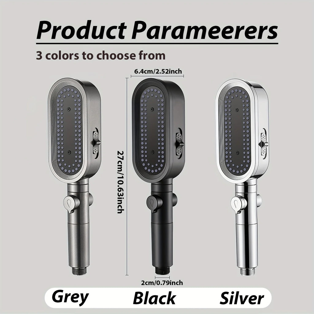 3 Modes Powerful Shower Head Anti-clogging and Easy To Clean Anti Anti-limescale Shower Head Handheld Flexible Bath  Shower Head TAVEN System LLC