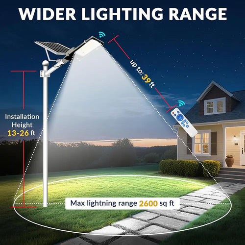 4 sets of outdoor waterproof solar lamps, 6000mAh solar street lamps, suitable for outdoor lighting from dusk to dawn TAVEN System LLC