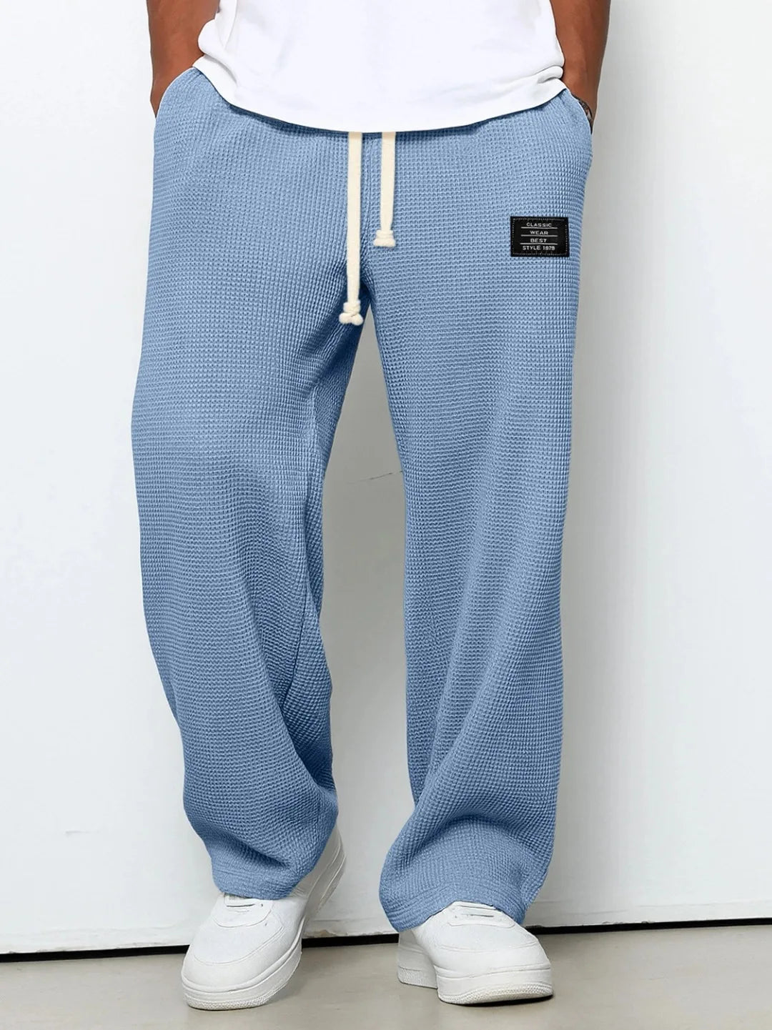 Men Straight Leg Sweatpants Elastic Waist Casual Sports Jogger TAVEN System LLC