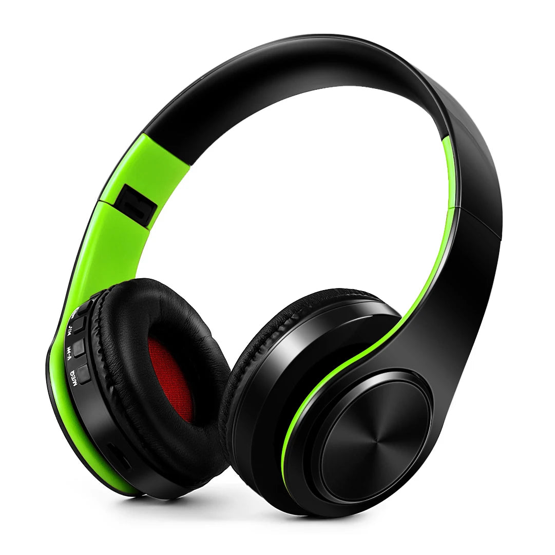2026 Wireless Bluetooth Stereo Headset Upgrading Sports Overhead Earphone with Mic for Smart Phone TV PC Tablet - Music TAVEN System LLC