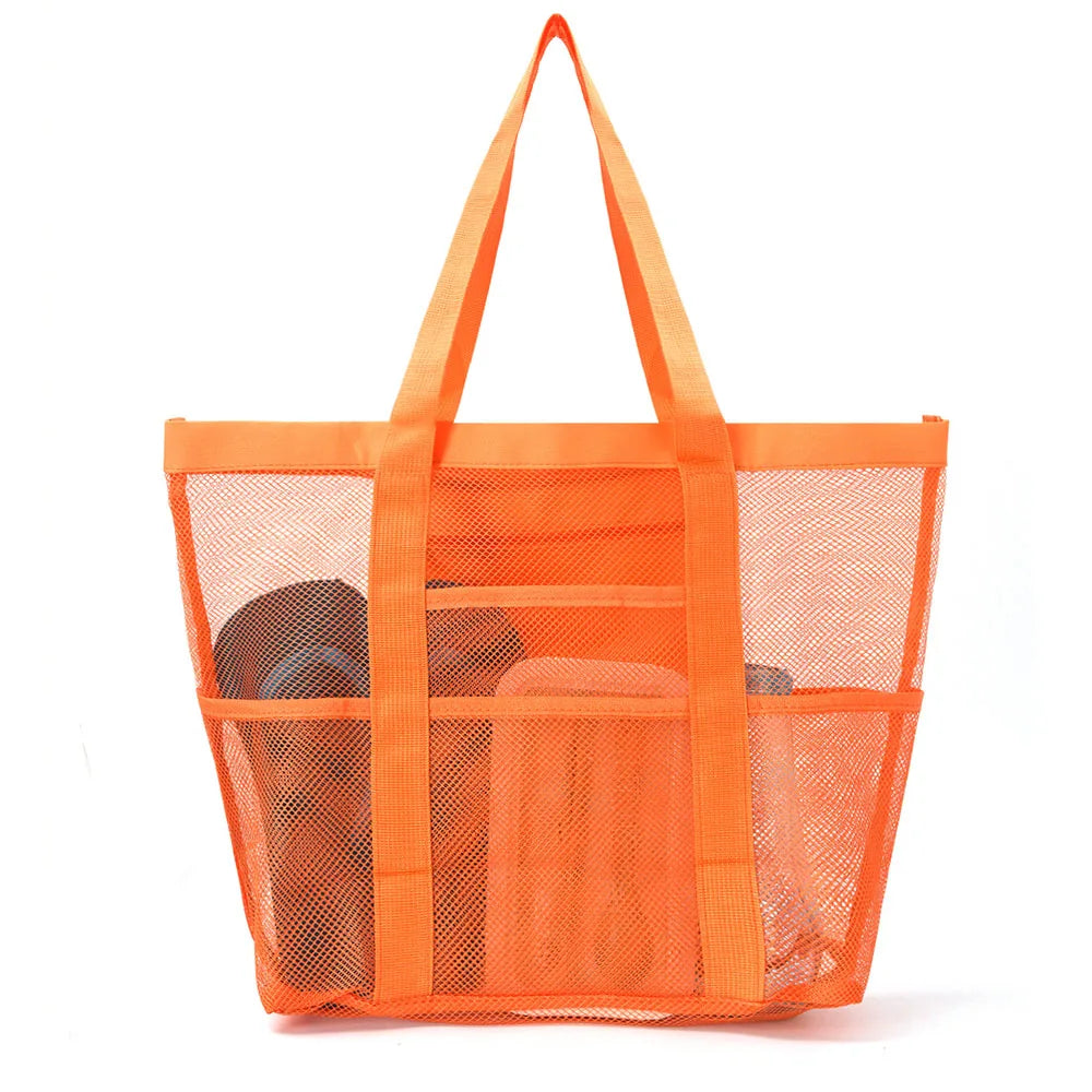 Large Mesh Beach Bag Waterproof Sandproof Travel Tote Bag TAVEN System LLC