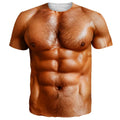 Funny Bikini Graphic T Shirts For Men 3d Printed Fake Abs Muscle Short Sleeve T-shirt Women Cosplay Costume Novelty Tees Shirt TAVEN System LLC