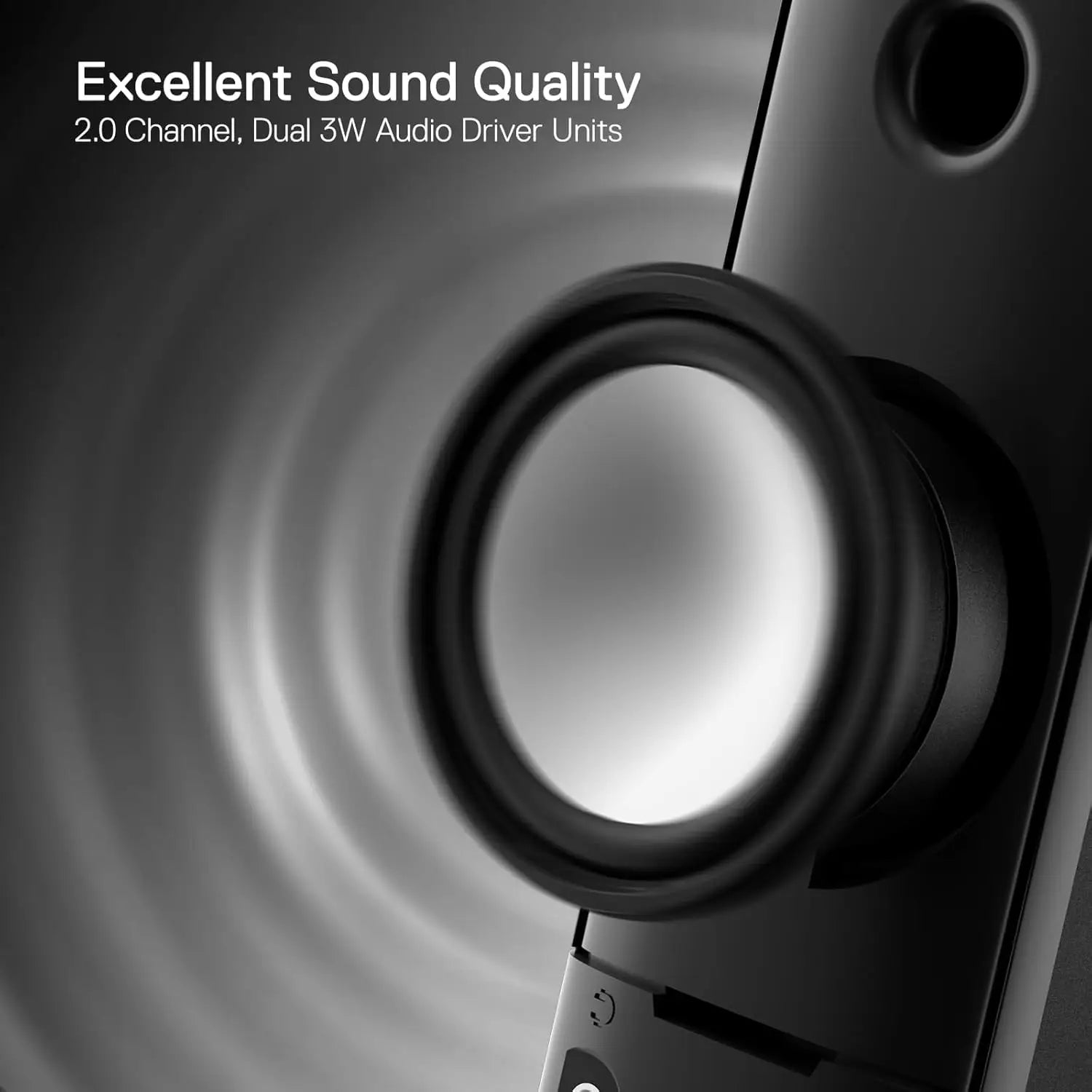 Redragon GS550 PC Gaming Speakers 2.0 Channel Desktop Computer Sound Bar  Quality Bass & Decent Red Backlit TAVEN System LLC