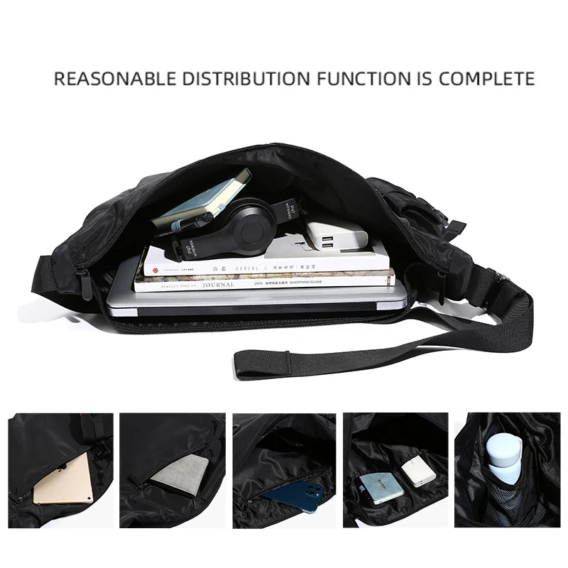 Waterproof Messenger Bag Men Women Laptop Crossbody Bag TAVEN System LLC