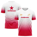 Men Gradient Oversized T-Shirt Tennis Sportswear Summer Casual Tee