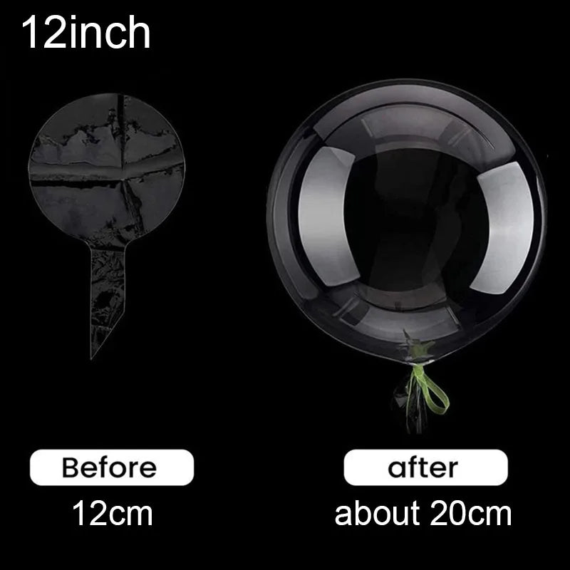 10Pcs Transparent Bobo Balloons Clear Bubble Balloons Party Decor TAVEN System LLC