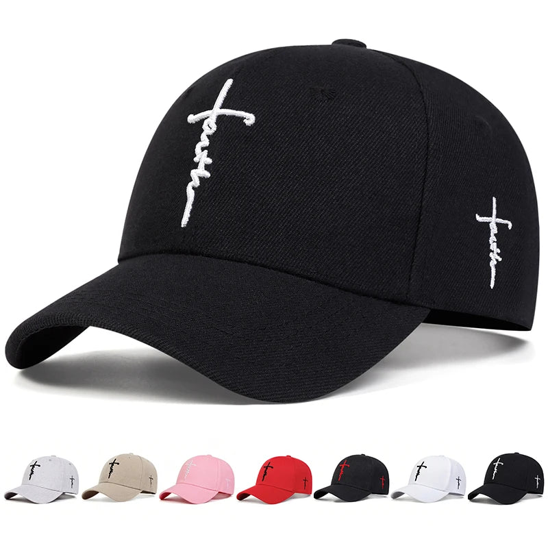 Faith Embroidery Snapback Baseball Cap Unisex Cotton Sun Hat TAVEN System LLC
