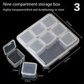 1/6/9/15/30Grids DIY Diamond Jewelry Storage Box Grids Clear Nail Art Rhinestones Tools Beads Display Storage Case Organizer Box TAVEN System LLC