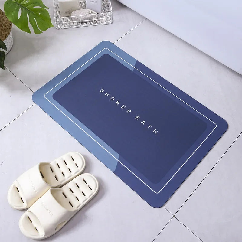 Absorbent Bathroom Bath Mat Anti-slip Shower Rug Diatom Ooze Bath Mats Kitchen Entrance Doormats Home Floormat Bathtub Carpet TAVEN System LLC