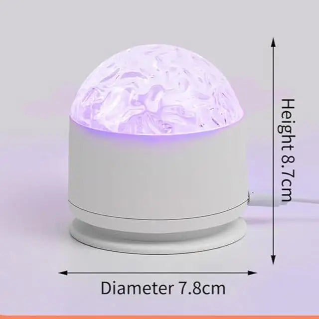 2 Modes Ocean Wave Projector Lamp 3D Water Ripple LED Night Light Romantic Atmosphere Projection Lamp for Bedroom Home Decor TAVEN System LLC