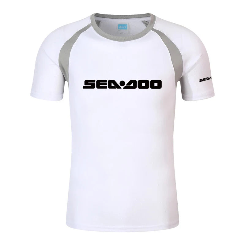 Men Sea Doo Printed Raglan T-Shirt Summer Cotton Streetwear TAVEN System LLC
