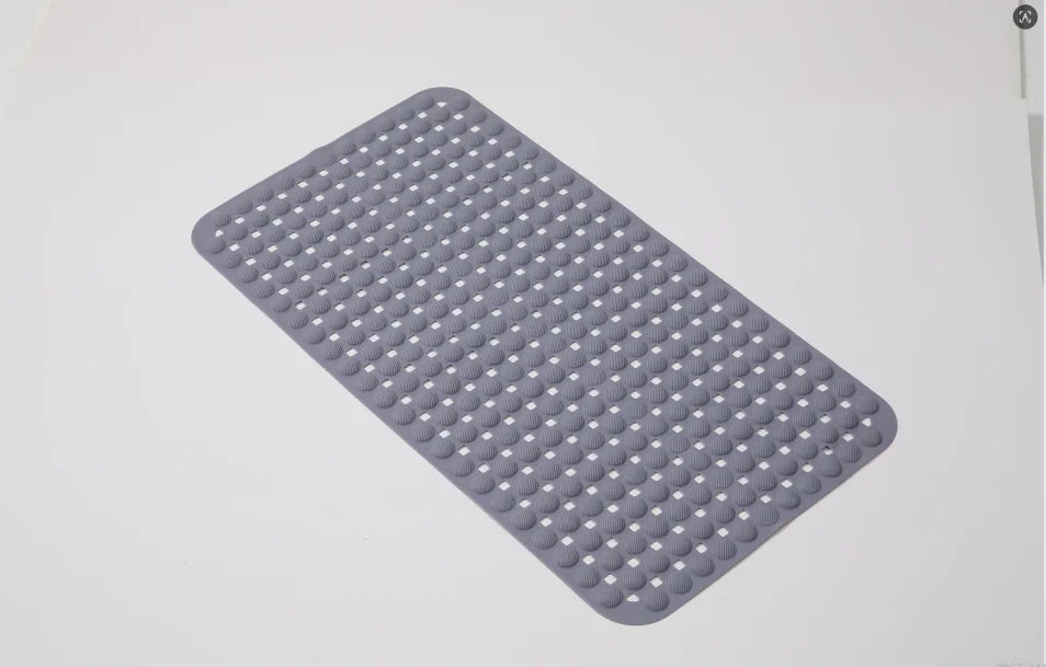1-Pack 14in*27in Non-Slip Shower Mat, Features a wavy pattern with silky-smooth texture for a comfortable, non-irritating touch,Bathtub Mat with Drain Holes & Suction Cups, Foot Massage Shower Rug, Bathroom Essentials for Hom TAVEN System LLC