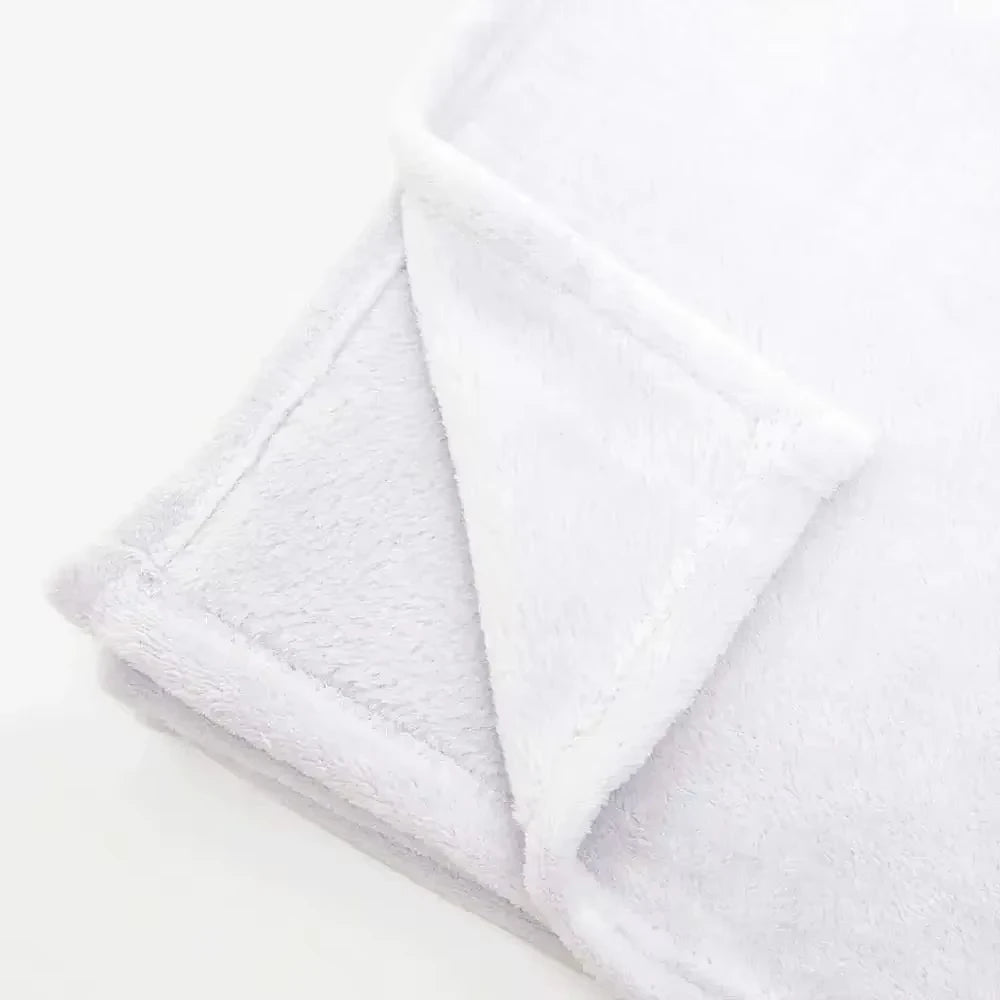 Black White Zebra Flannel Fleece Throw Blanket - Fuzzy Soft Lightweight, Warm Cozy for Couch & Bed TAVEN System LLC