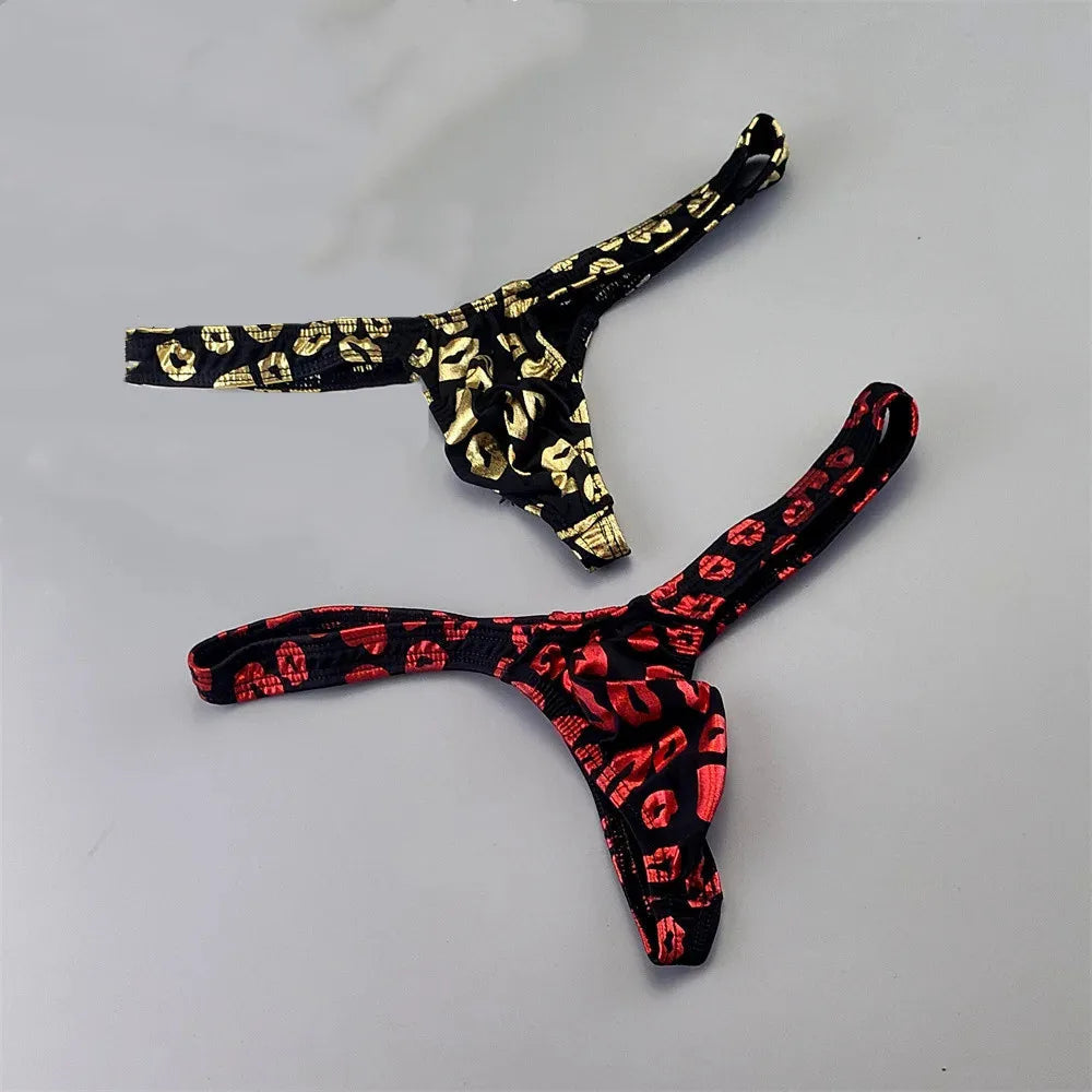 Sexy Printed Lips/Flowers/Camouflage Underwear for Men Mini Panties Penis Pouch String Low Waist Bikini Hombre Lingerie TAVEN System LLC