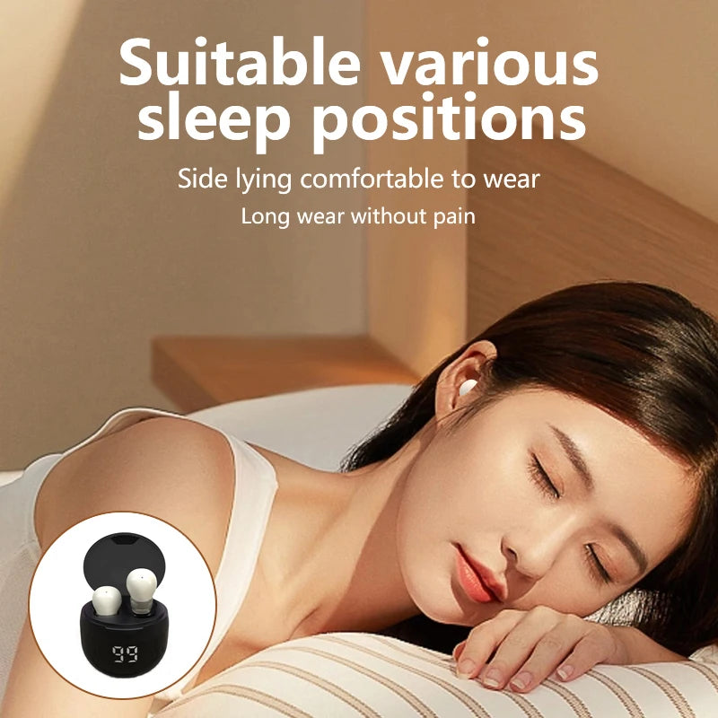 Heavy Bass Sleep Headphones Wireless Bluetooth Earphones With Mic Sports Earbuds Noise Reduction Mini HD Headset For Smart Phone TAVEN System LLC