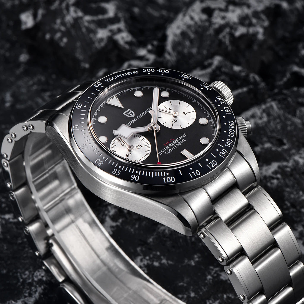 2026 New PAGANI DESIGN Panda Men's Watches Luxury Quartz Chronograph Waterproof AR Sapphire Mirror Sports Watch For Men Luminous - TAVEN System LLC