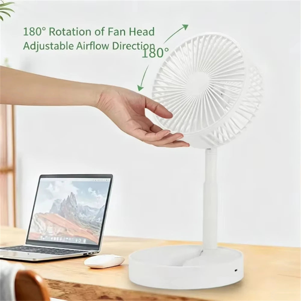 Mini Oscillating Fan Portable Battery-Operated Table Fan With 3 Speed Levels 6-inch Desk Fan Detachable Desk Fan For Home Office TAVEN System LLC