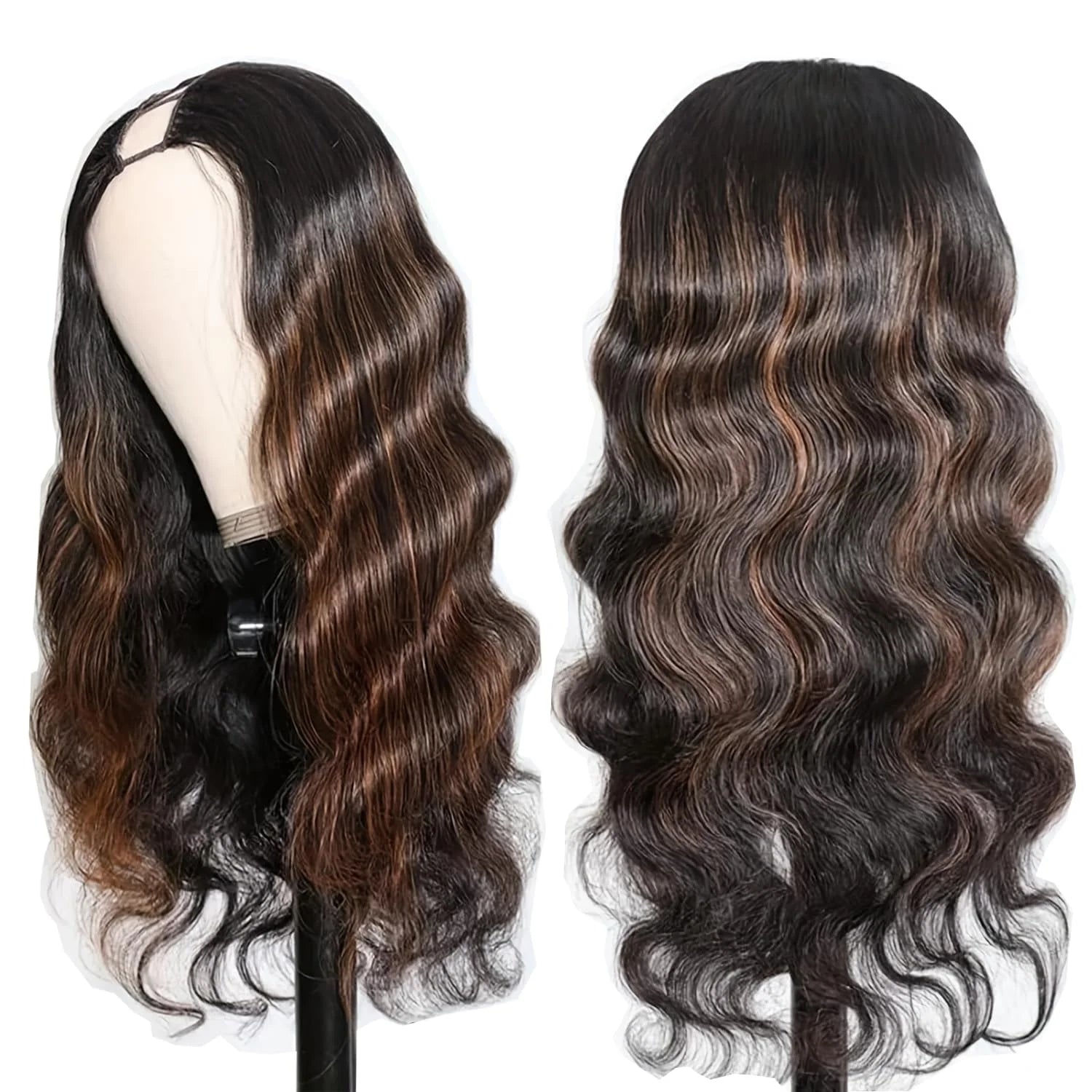 Highlight Body Wave V Part Human Hair Wig