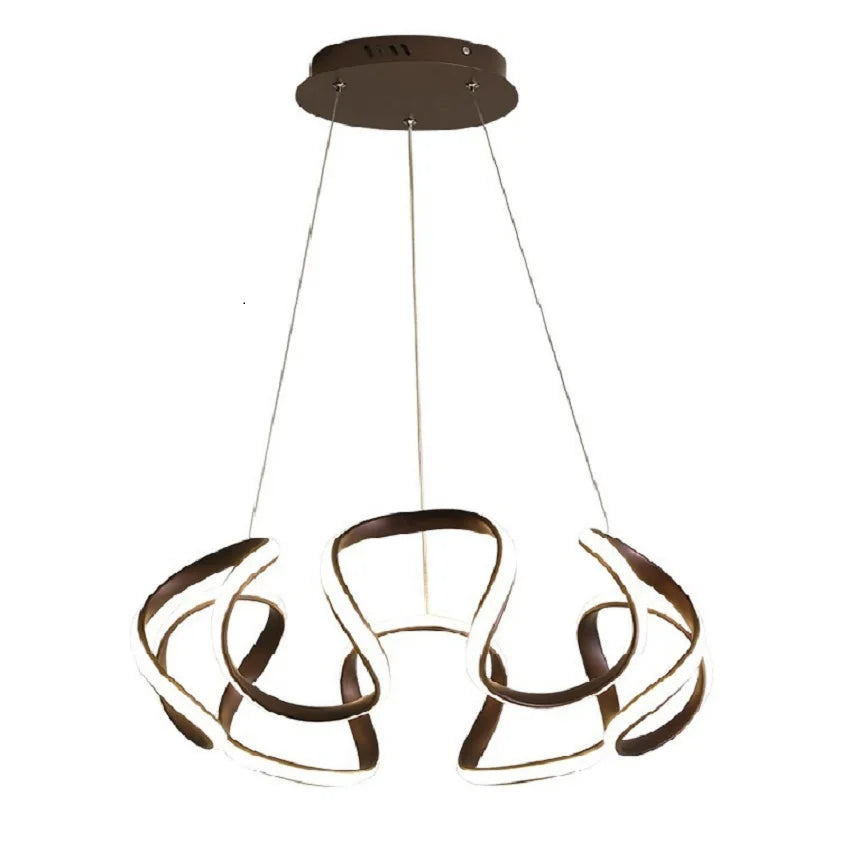 Modern Pendant Light Nordic Twisted Led Chandelier Ceiling Lamp Living Dining Room Chandelier  Corridor Personalized INS Fixture TAVEN System LLC