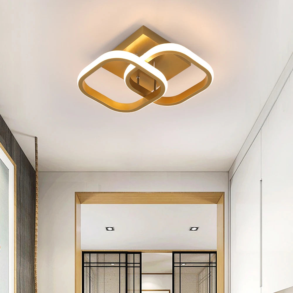 Modern Pendant Light Nordic Twisted Led Chandelier Ceiling Lamp Living Dining Room Chandelier  Corridor Personalized INS Fixture TAVEN System LLC