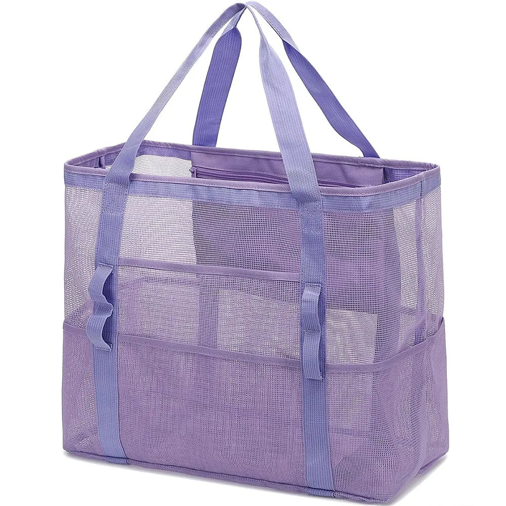 Large Mesh Beach Bag Waterproof Sandproof Travel Tote Bag TAVEN System LLC