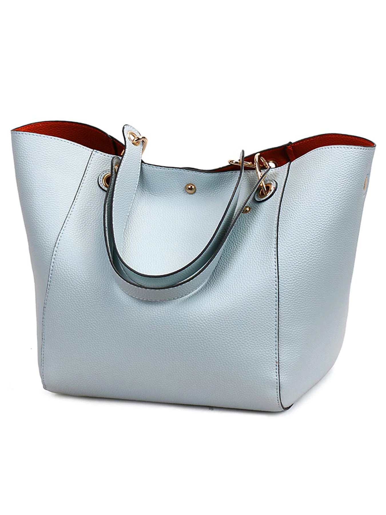 Women PU Leather Large Tote Bag Waterproof Shoulder Work Handbag TAVEN System LLC