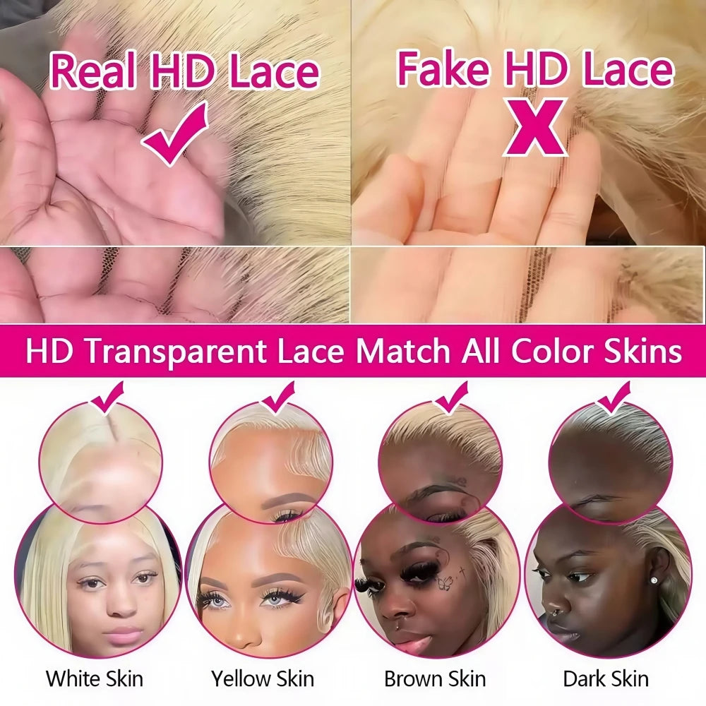 Blonde Short Bob Human Hair Lace Front Wig