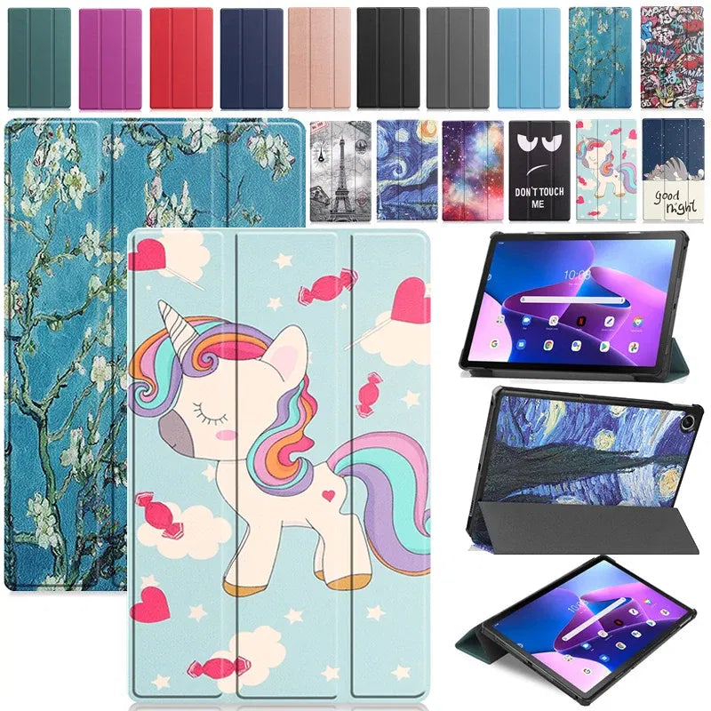 Color: camel, Size: Thirteen, Ships From: CHINA - For Lenovo Tab M10 HD 2nd Gen Case TB-X306F X306X Tri-Fold Stand Wake/Sleep Magnetic Protective Shell  PU Leather Tablet Cover Taven