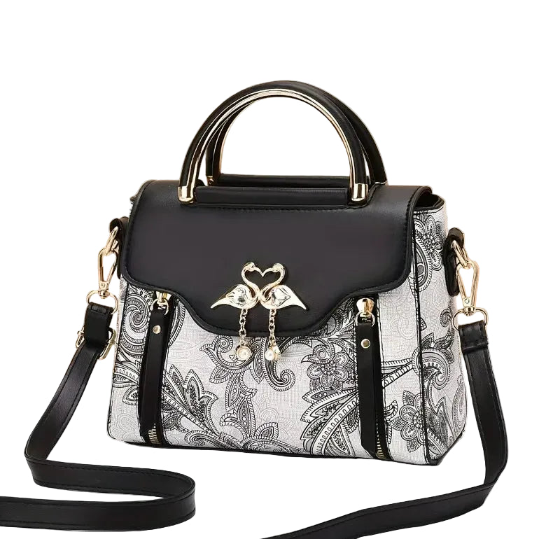 Women Printed PU Leather Shoulder Bag Crossbody Satchel Handbag TAVEN System LLC