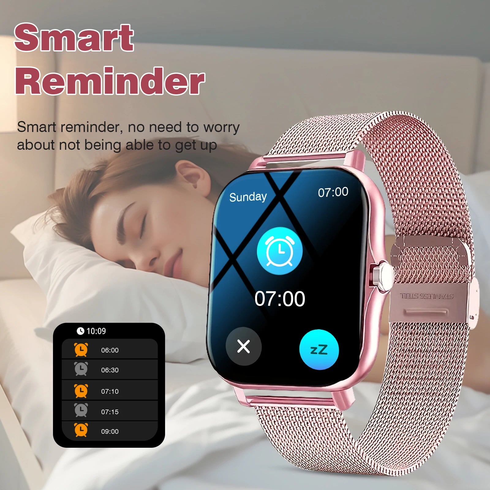 Smartwatch, phone answering/calling, multi-sport mode, message reminder view, suitable for men/women TAVEN System LLC