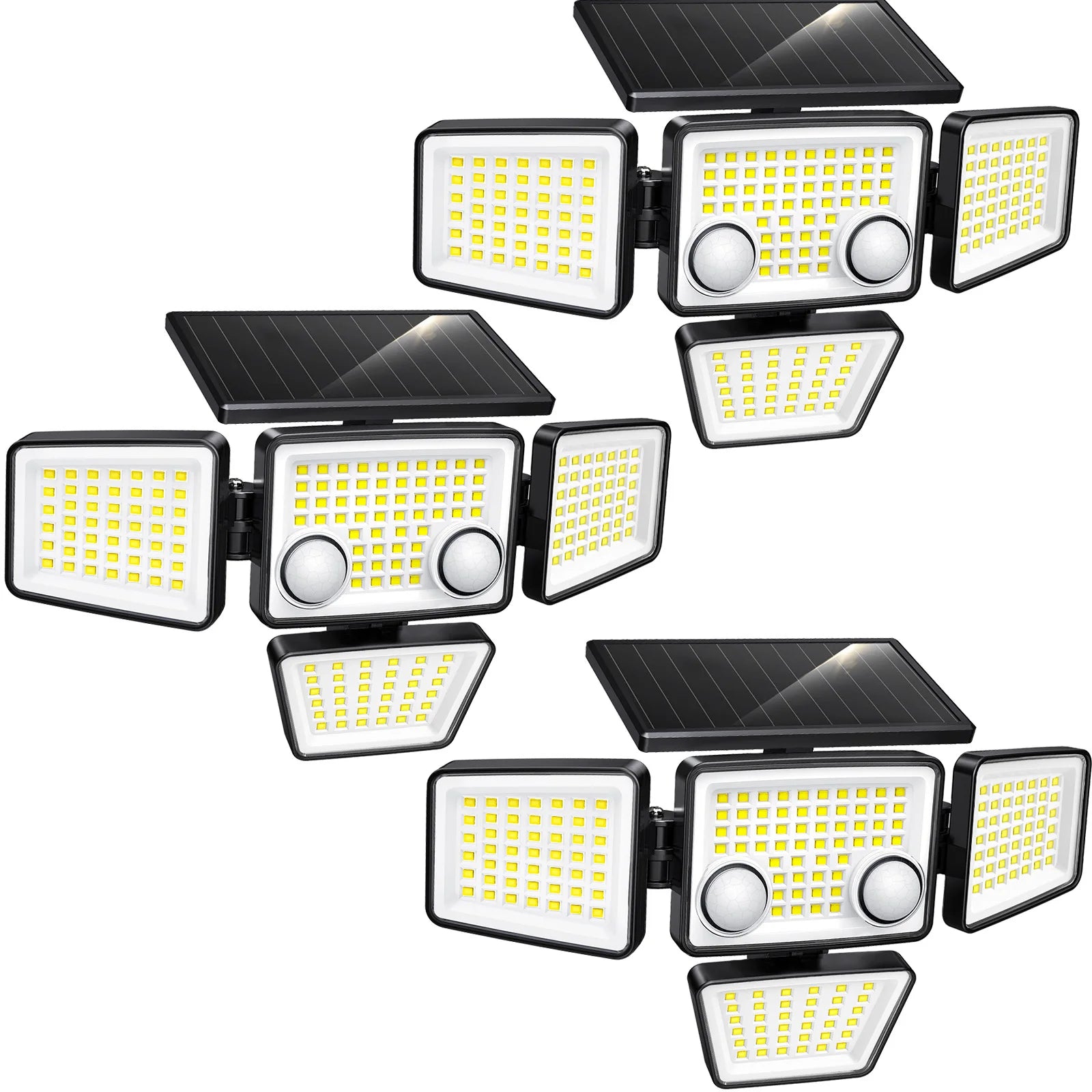 3000LM 188 LED solar motion sensor security light for outdoors
