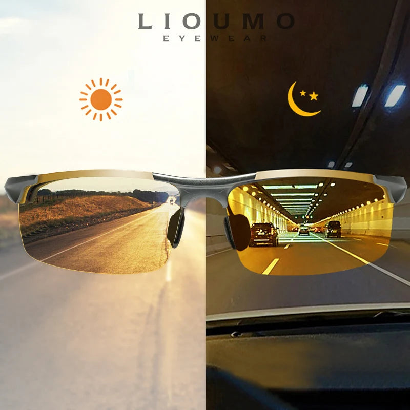 Top Anti-glare Day Night Vision Glasses For Driving Men Polarized Sunglasses Photochromic Driver Goggles Glasses zonnebril heren TAVEN System LLC