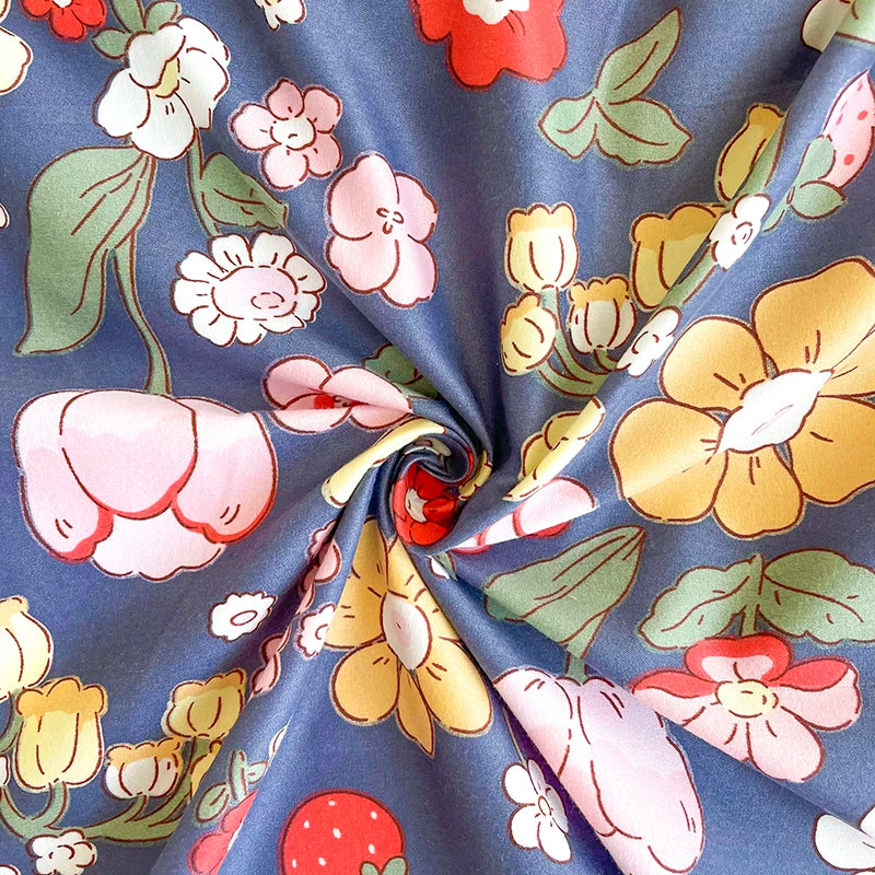 1pc Bed Sheet Flower Printed Top Sheets Single/Queen/King Bedsheet for Double Beds Floral Flat Bed Sheet(without pillowcase) TAVEN System LLC
