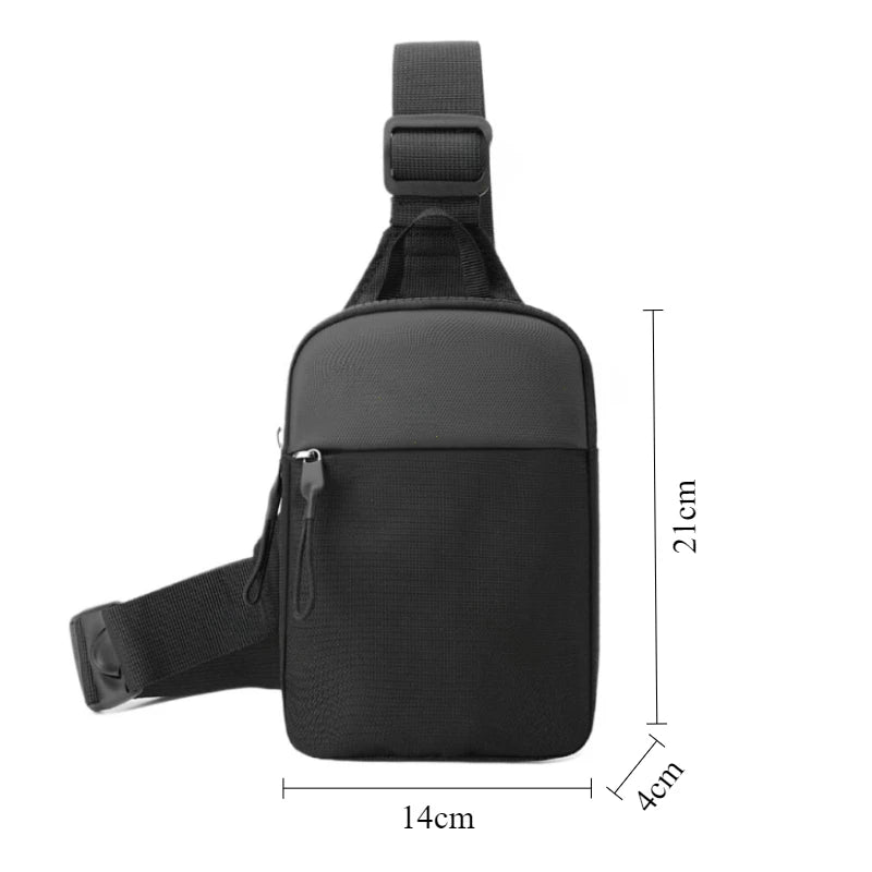 Men Waterproof Sling Bag Oxford Chest Crossbody Travel Shoulder Bag TAVEN System LLC