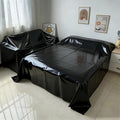 High Quality Pure Black PVC Waterproof Bed Cover Anti Fouling and Easy To Clean Household Bedding Protective Cover TAVEN System LLC