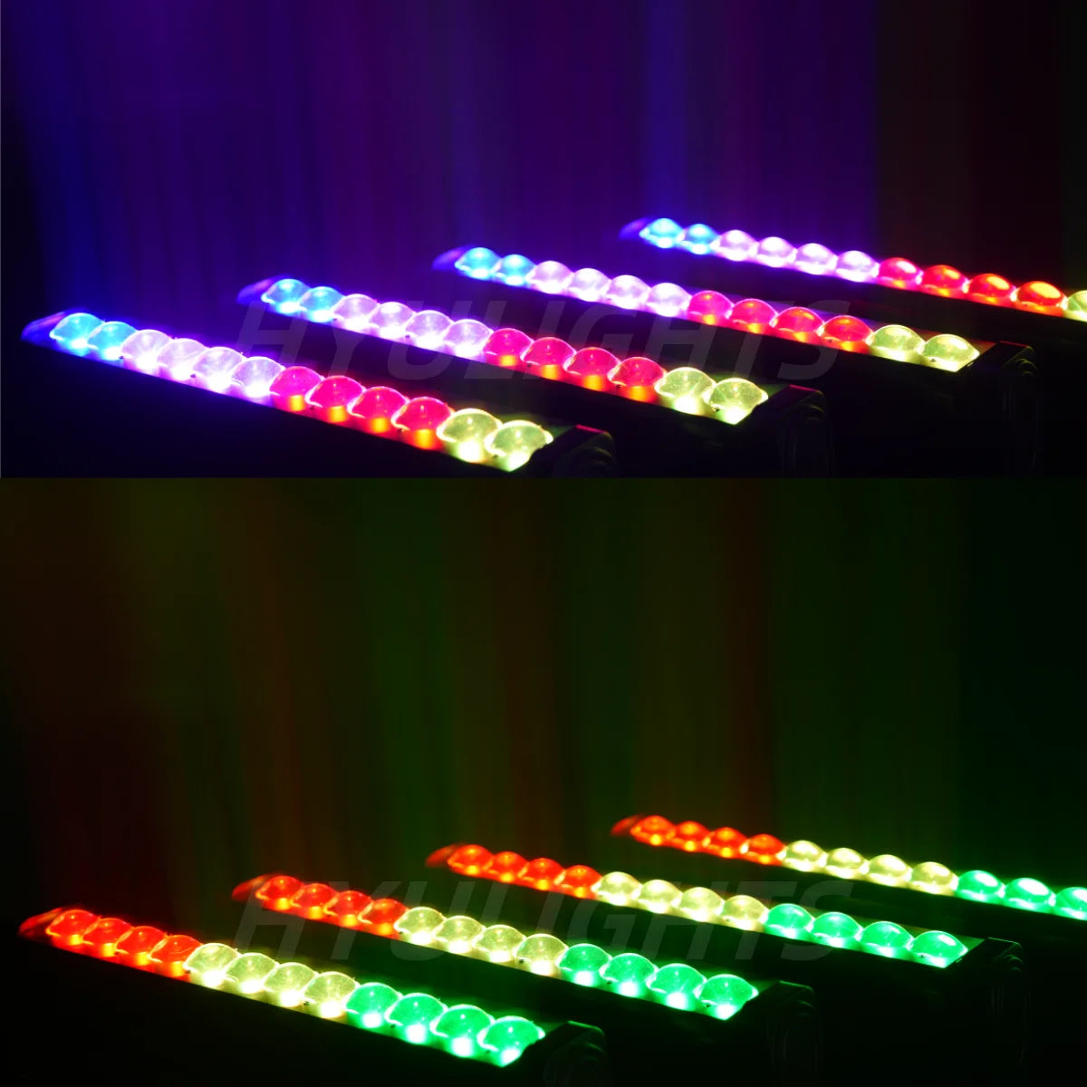 1/2/4PCS 200W 2 Sides Beam Curtain&Strobe 360°Infinite rotation LED Moving head DJ Bar Stage Effect Light TAVEN System LLC