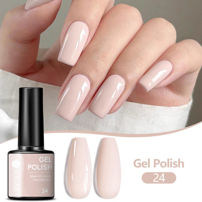 UR SUGAR 7ML Nail Gel Fresh Macaron 107 Colors All For Manicure Semi Permanent Soak Off LED UV Long-Lasting Nail Art Varnish TAVEN System LLC