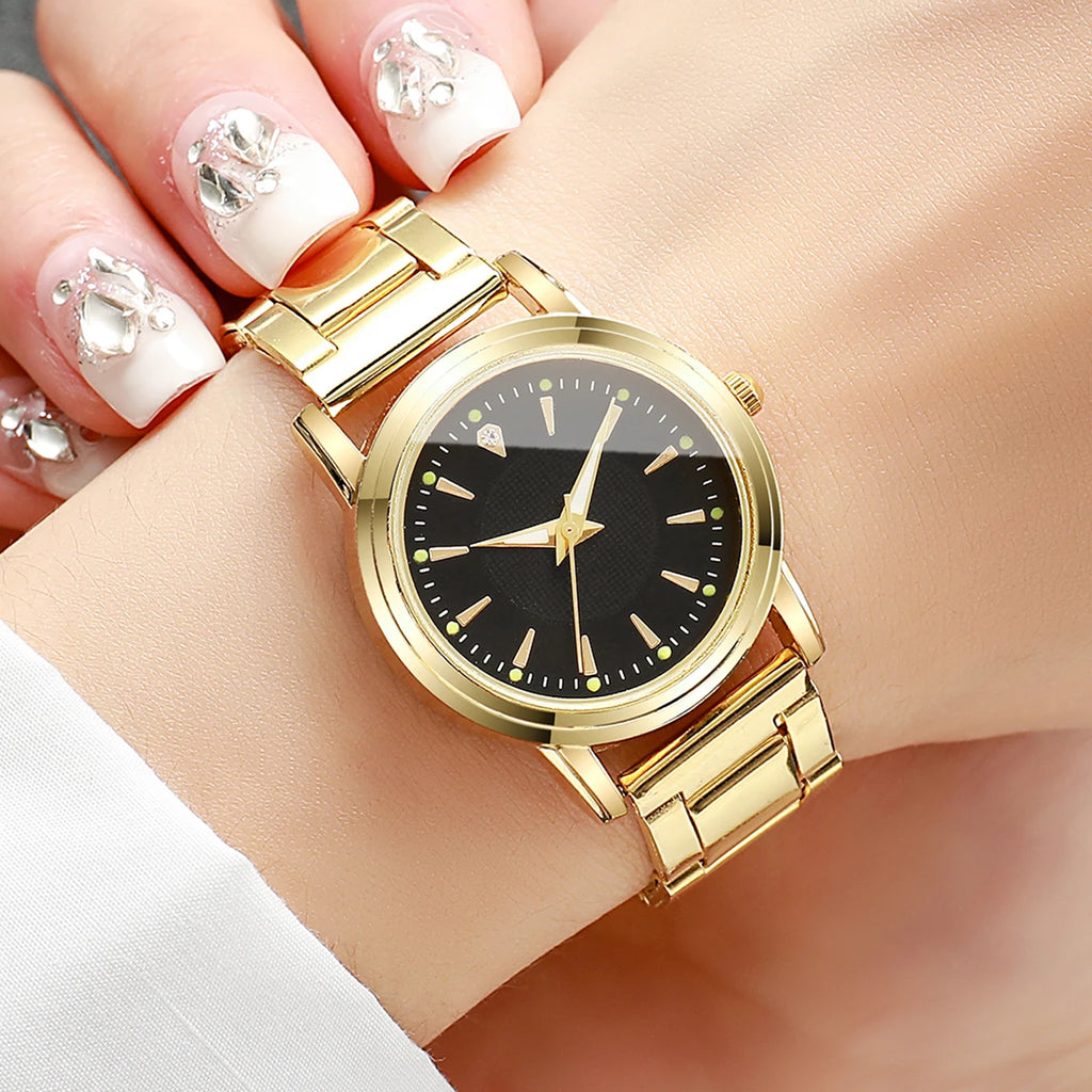 2PCS Couple's Watches Men Business Watch Fashion Analog Women Quartz Watch (Without Box) - TAVEN System LLC