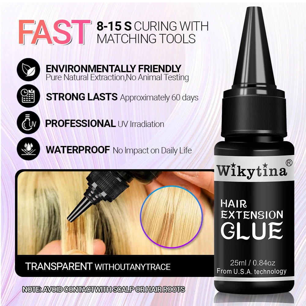 Professional UV Light Hair Extension Tool Kit